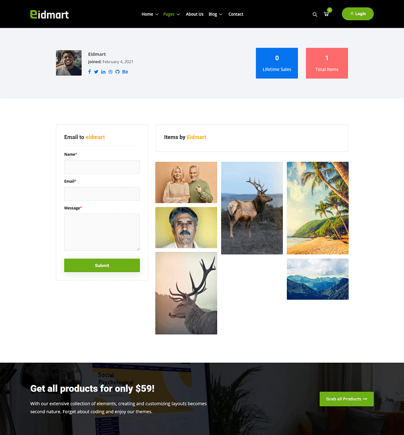 Photography Vendor Public Profile