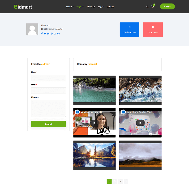 Video Vendor Public Profile